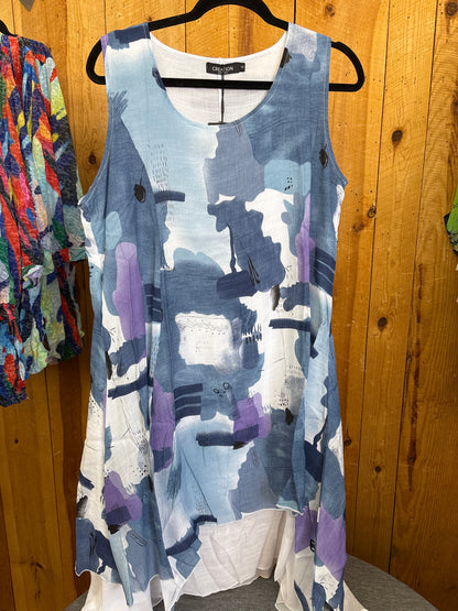 Gauze Print Dress