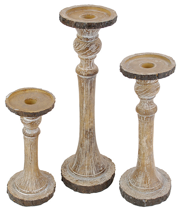 Wooden Taper Candleholders