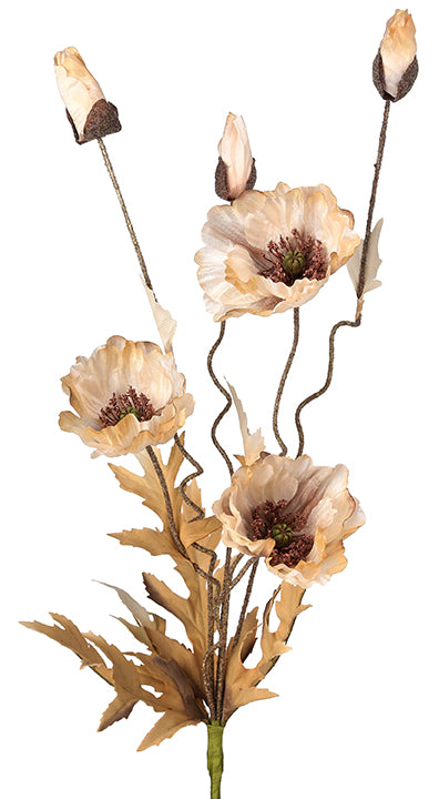 Autumn Poppy Spray