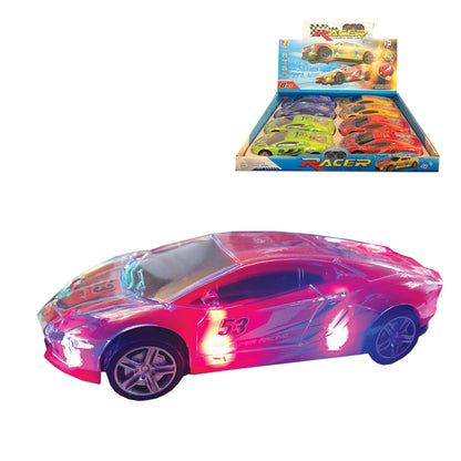 Bump & Go Cars W/ Light and Sound