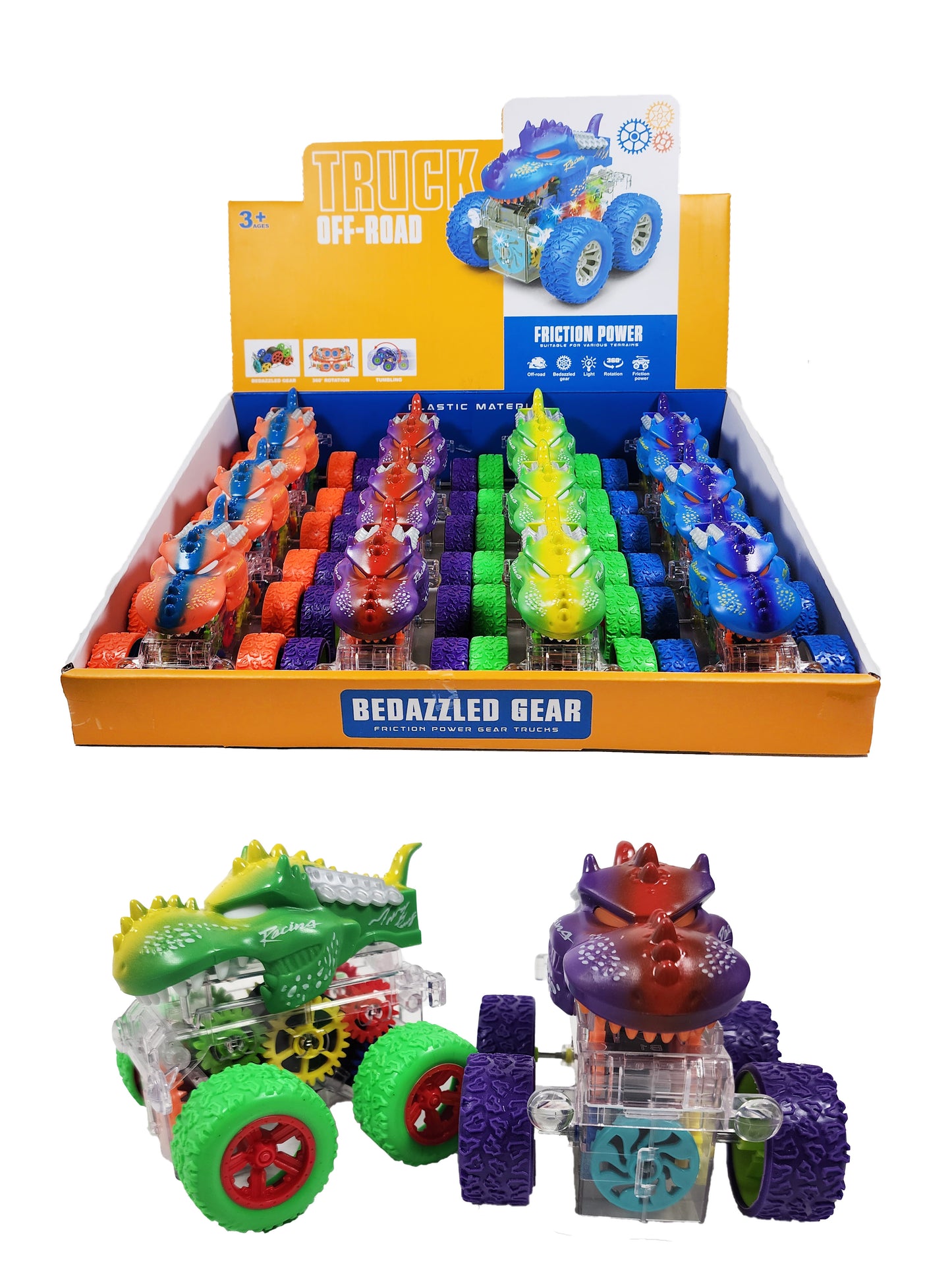 Gear Monster Dinosaur Truck With Lights