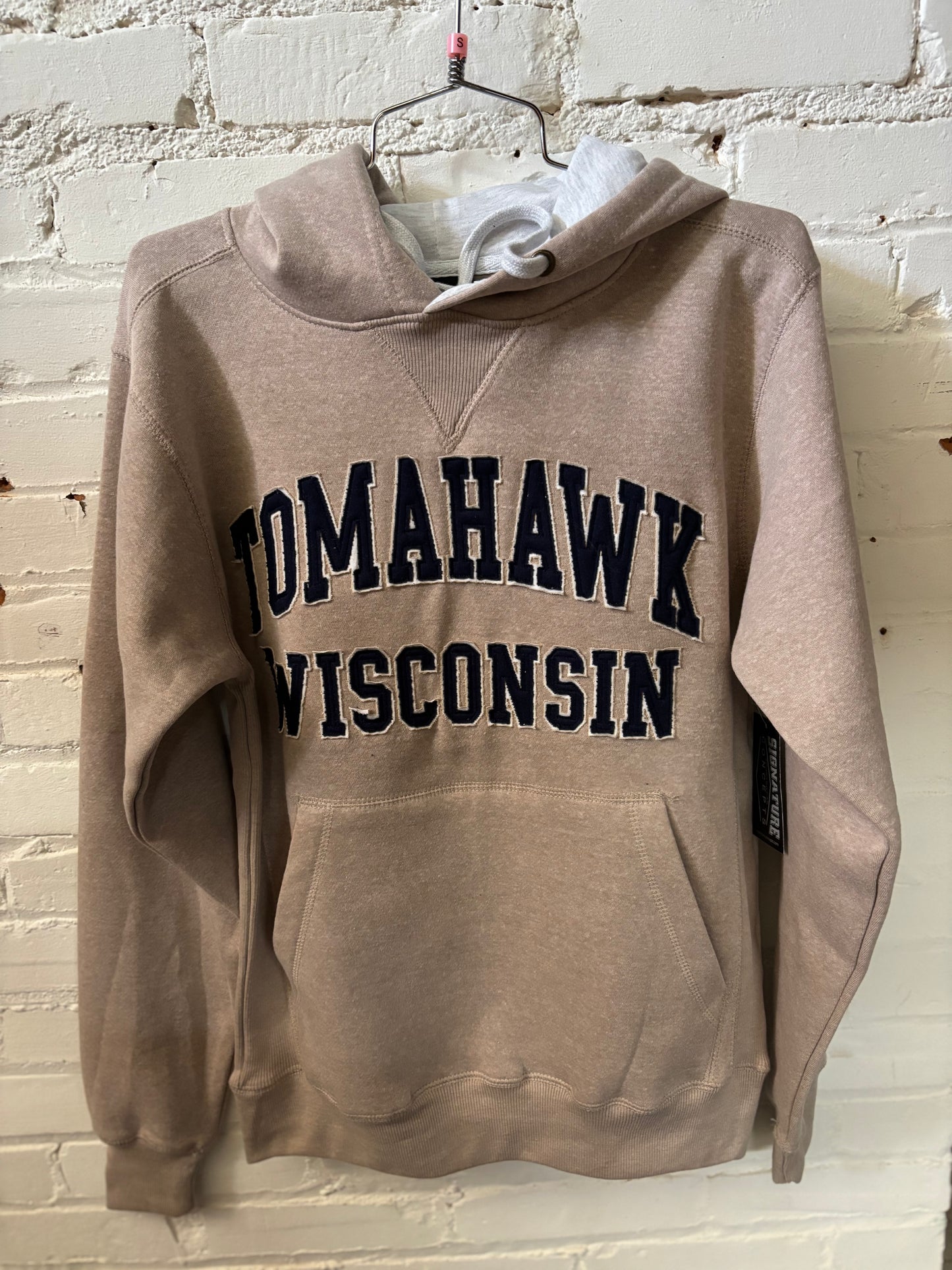 Tomahawk Wisconsin Embroidered Puff Hoodie