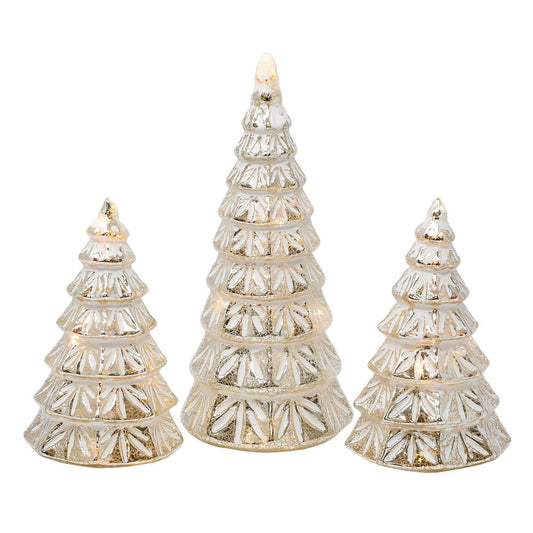 Silver Trees LED (3 pc set)