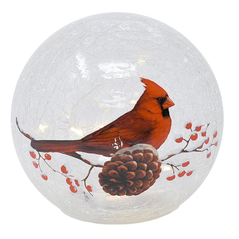 LED Crackle Glass Globes