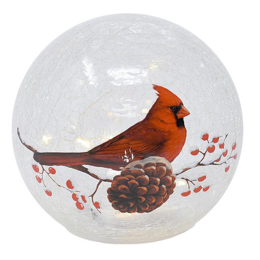 LED Crackle Glass Globes