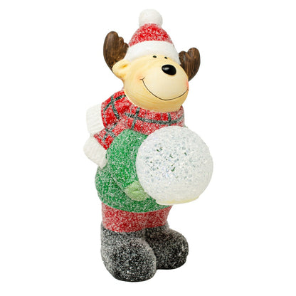 Winter Figurines With LED Snowball