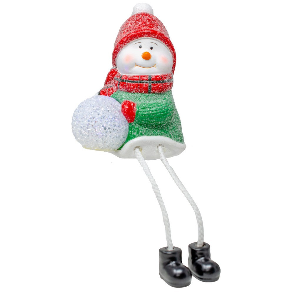 Shelf Sitter With LED Snowball