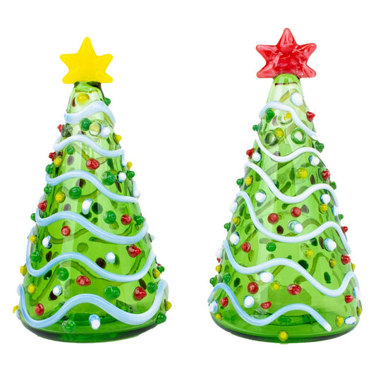 Blown Glass Salt & Pepper Shakers