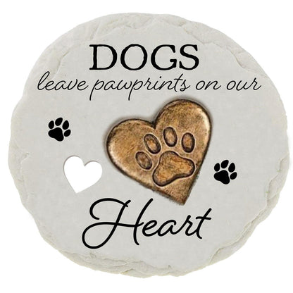 Pawprints On Our Hearts Memorial Garden Stones