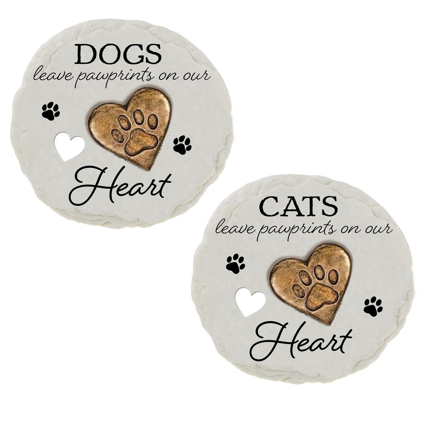 Pawprints On Our Hearts Memorial Garden Stones