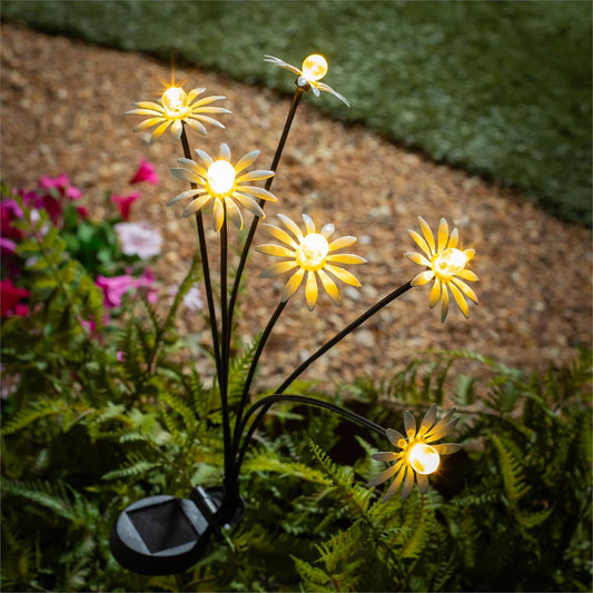 Metal Daisy Solar Stake