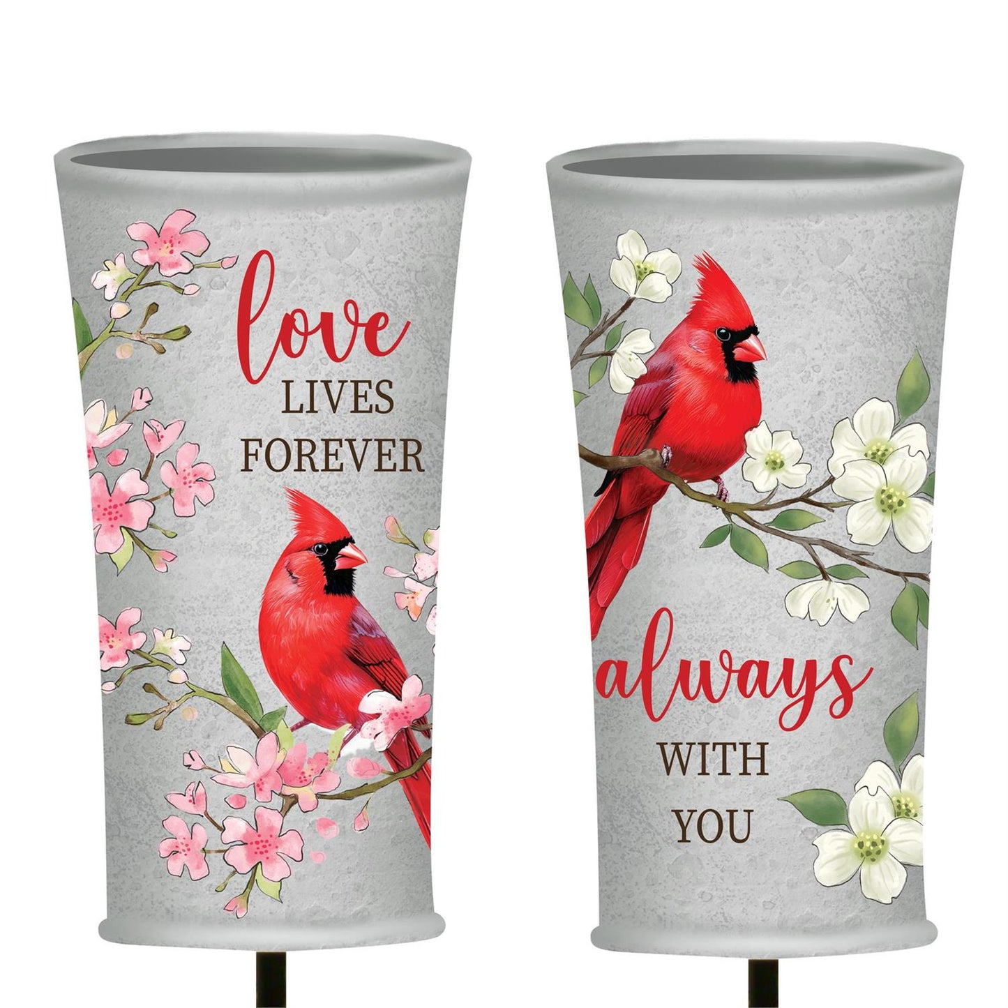 Memorial Cardinal Planter Stake