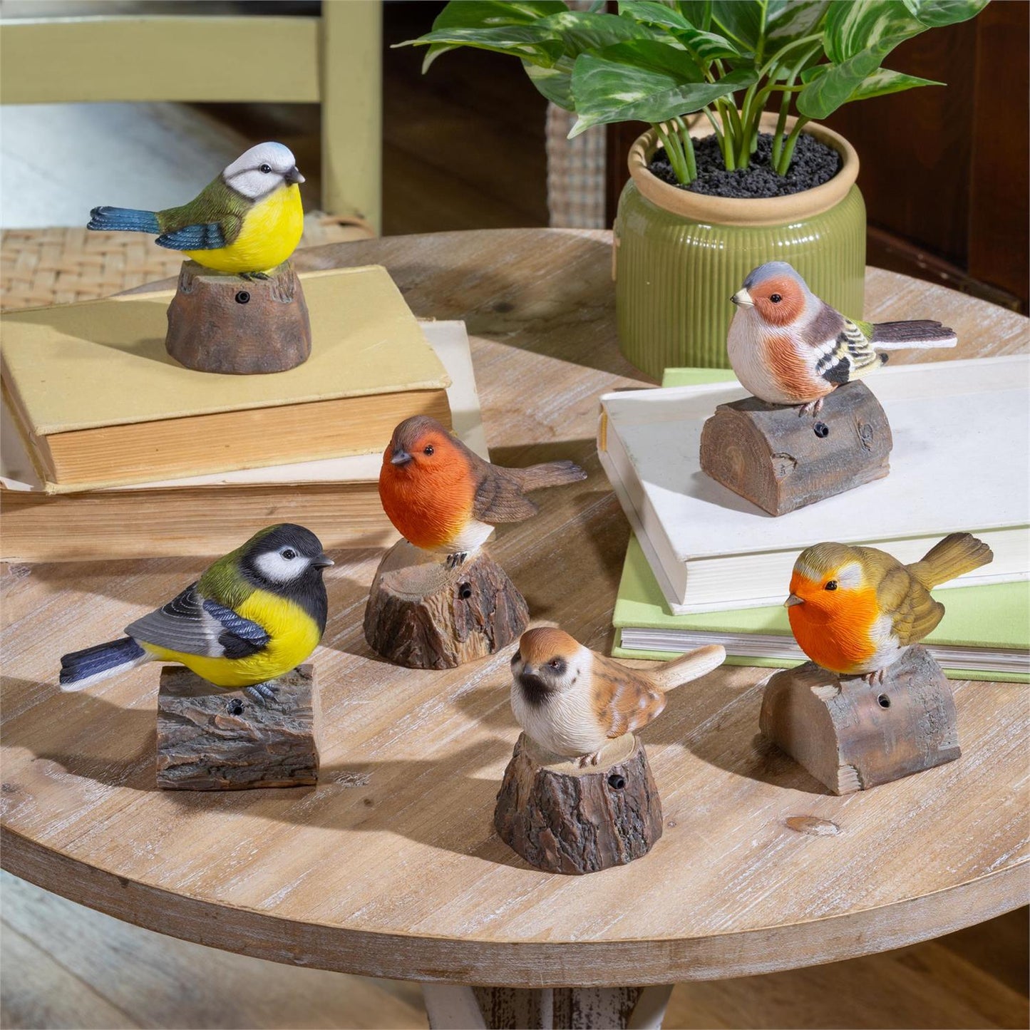 Motion Activated Chirping Bird Decor