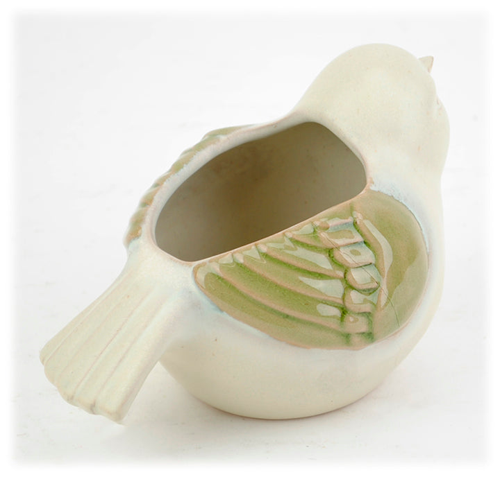 Glazed Wing Bird Planter