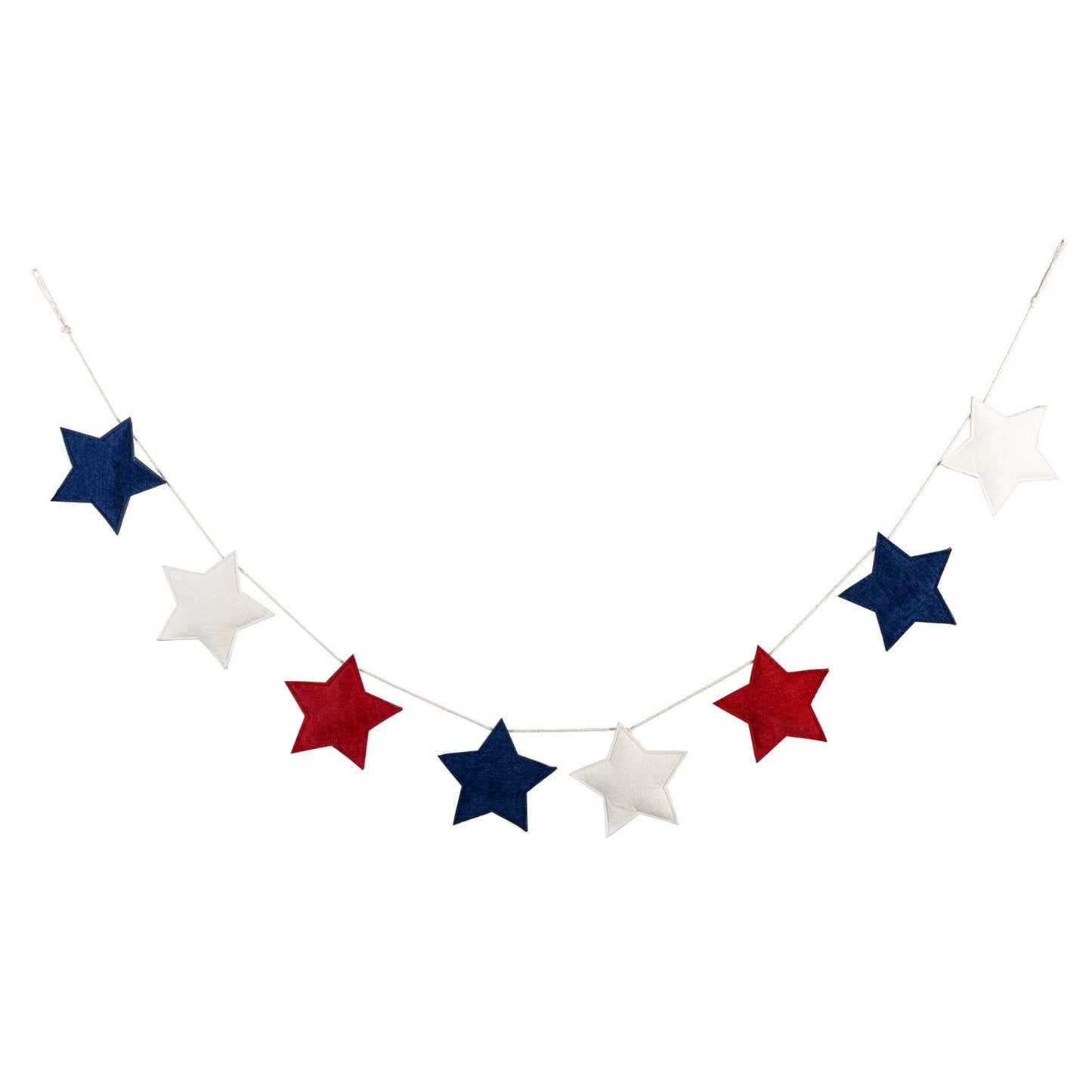 Patriotic Star Fabric Garland