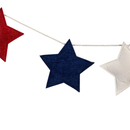 Patriotic Star Fabric Garland