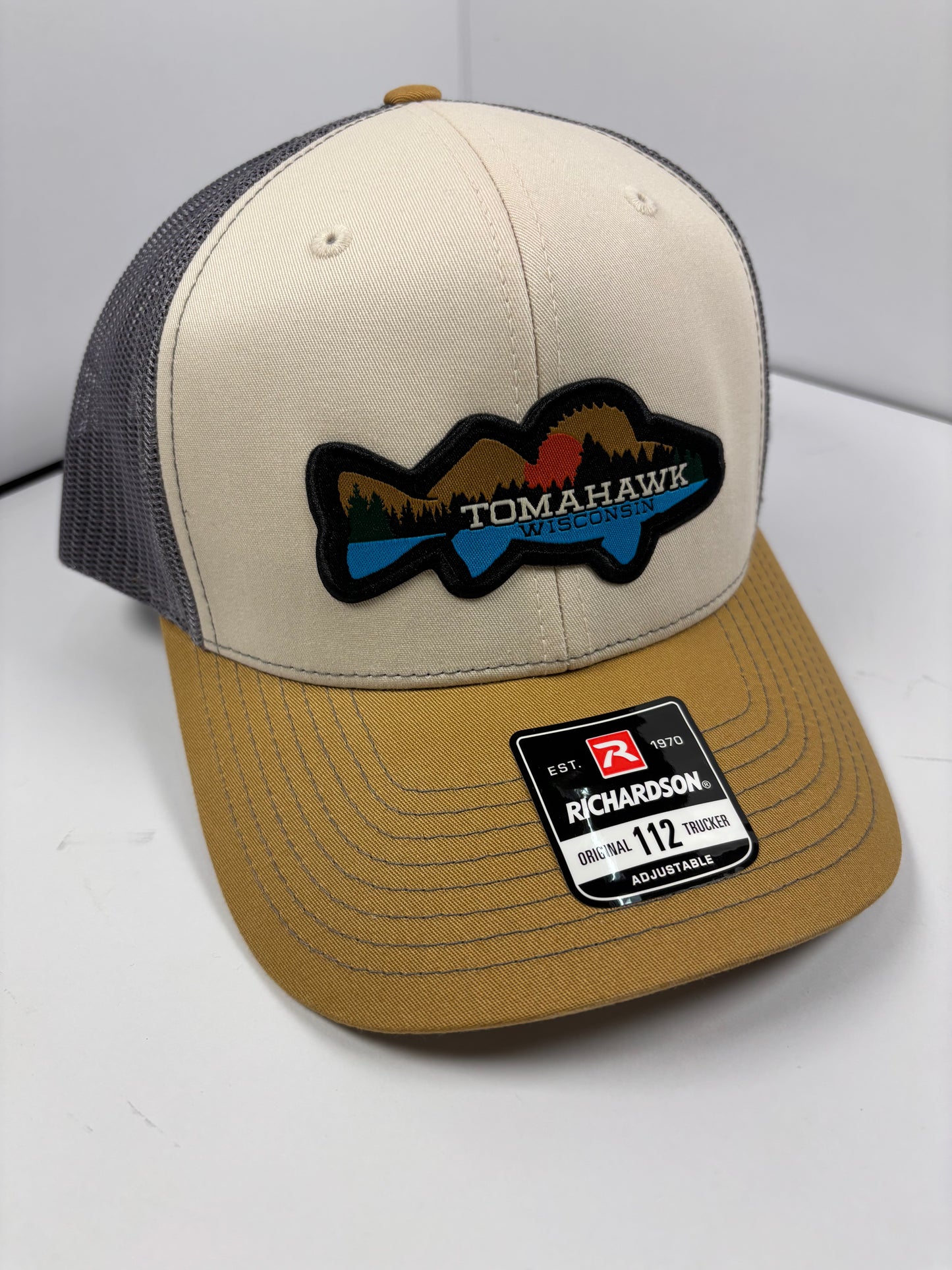 Richardson Snapback Trucker Hat- Tomahawk Fish