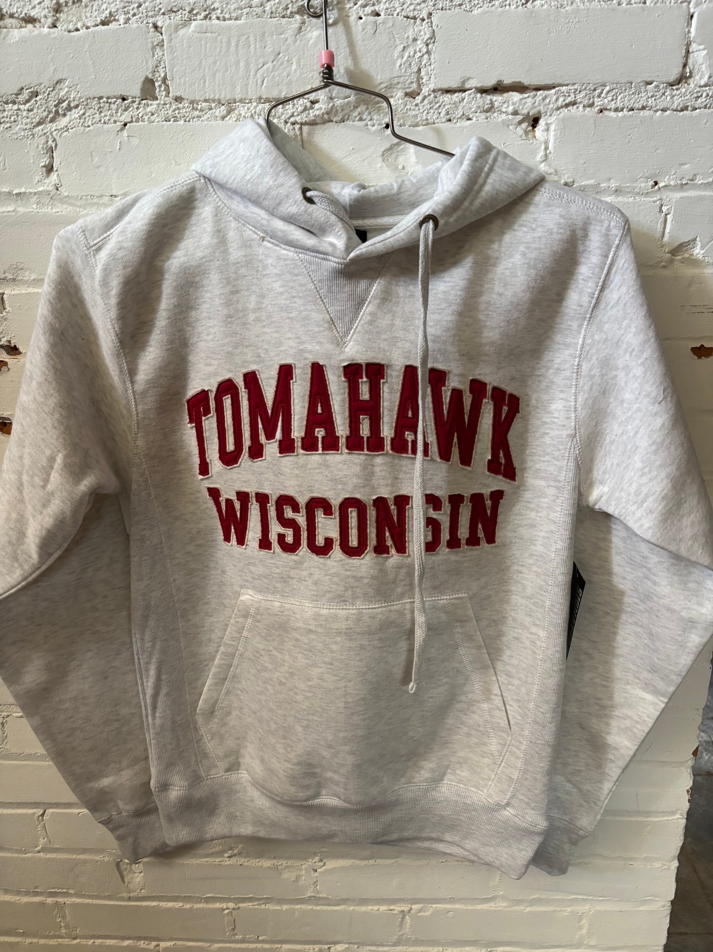 Tomahawk Wisconsin Embroidered Puff Hoodie