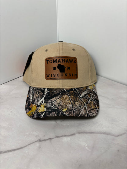 Tomahawk 1891 Rectangle Leather Patch Baseball Cap