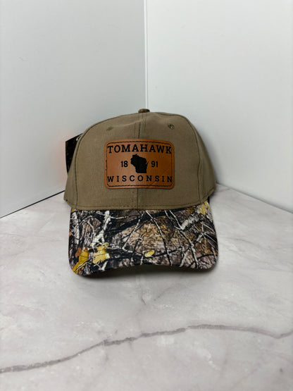 Tomahawk 1891 Rectangle Leather Patch Baseball Cap