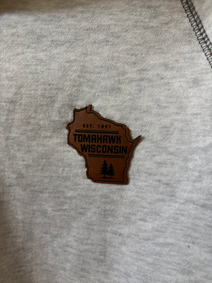 Tomahawk Leather Patch 1/4 Zip