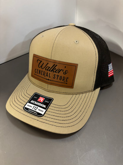 WGS Leather Patch Richardson Snapback Trucker Hat