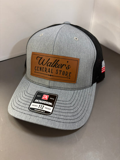 WGS Leather Patch Richardson Snapback Trucker Hat