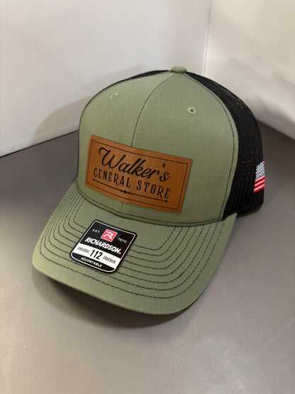 WGS Leather Patch Richardson Snapback Trucker Hat