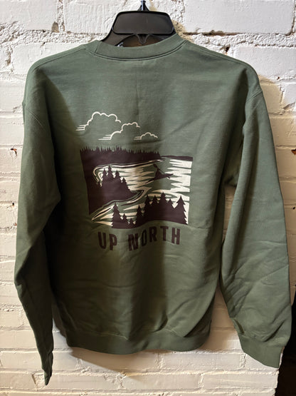 Tomahawk Lake Scene Crewneck