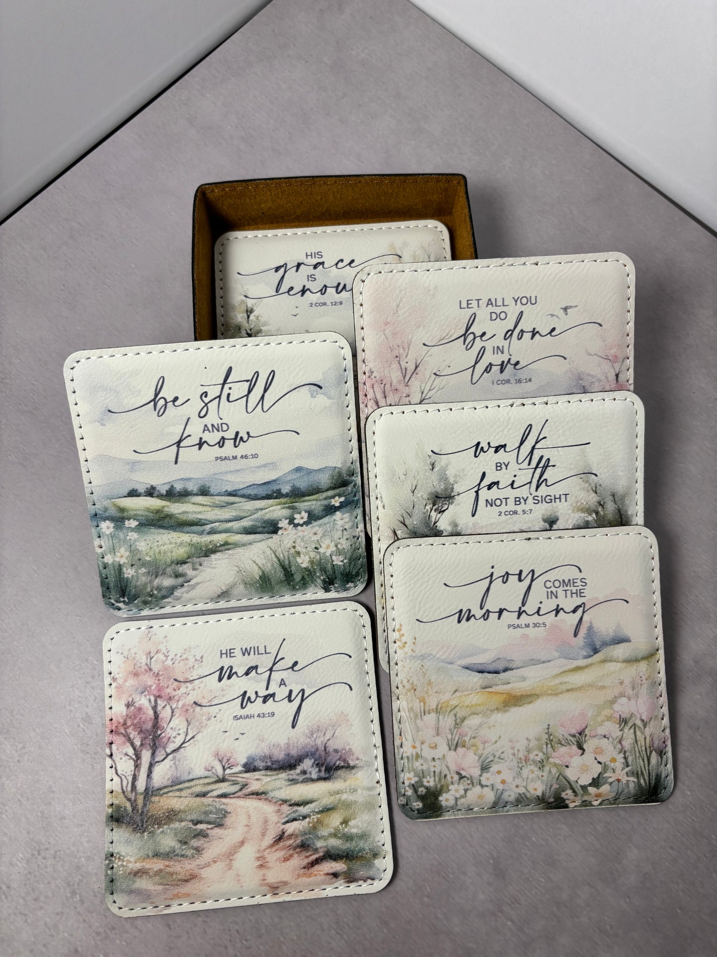 Leatherette Coaster Sets