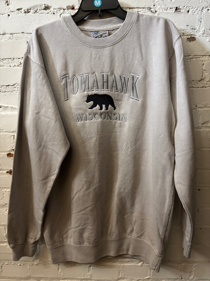 Tomahawk Embroidered Bear Crewneck