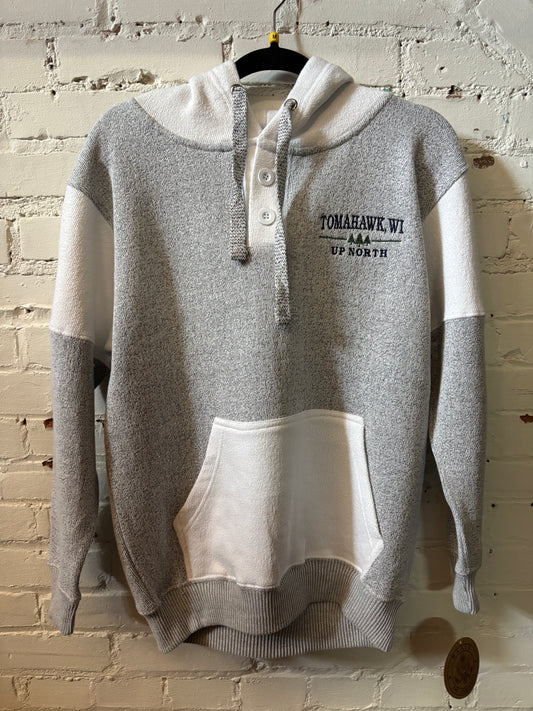 Tomahawk 2 Tone Nantucket With Button Hoodie