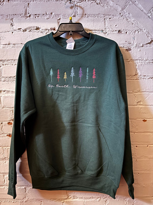 Up North Pines Crewneck Sweatshirt