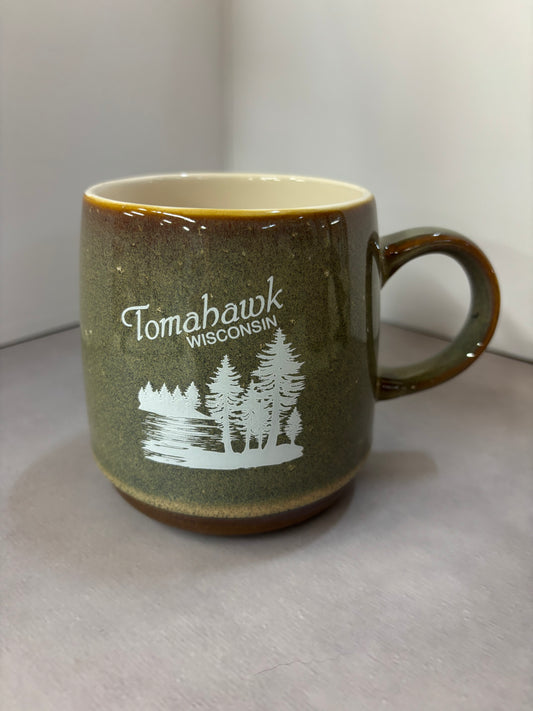 Glazed Lake Scene Tomahawk Mug