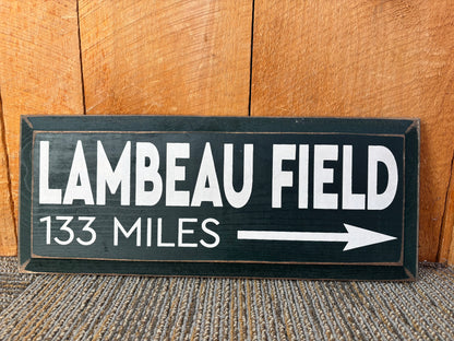 Mile Marker Sign Lambeau Field