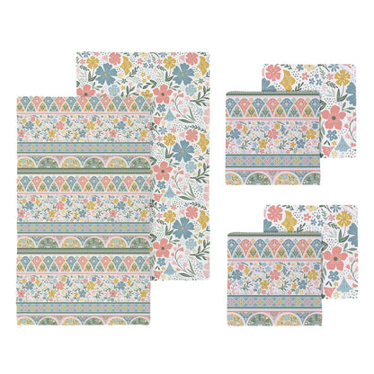 Quick Dry Gift Set - 1 Kitchen Towel and 2 Dish Cloth