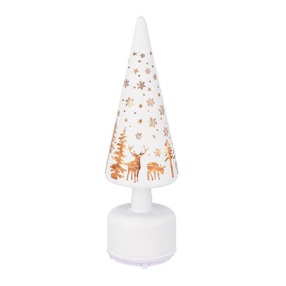 Heartfelt Cheer LED Glass Tree W/ Rotating Base