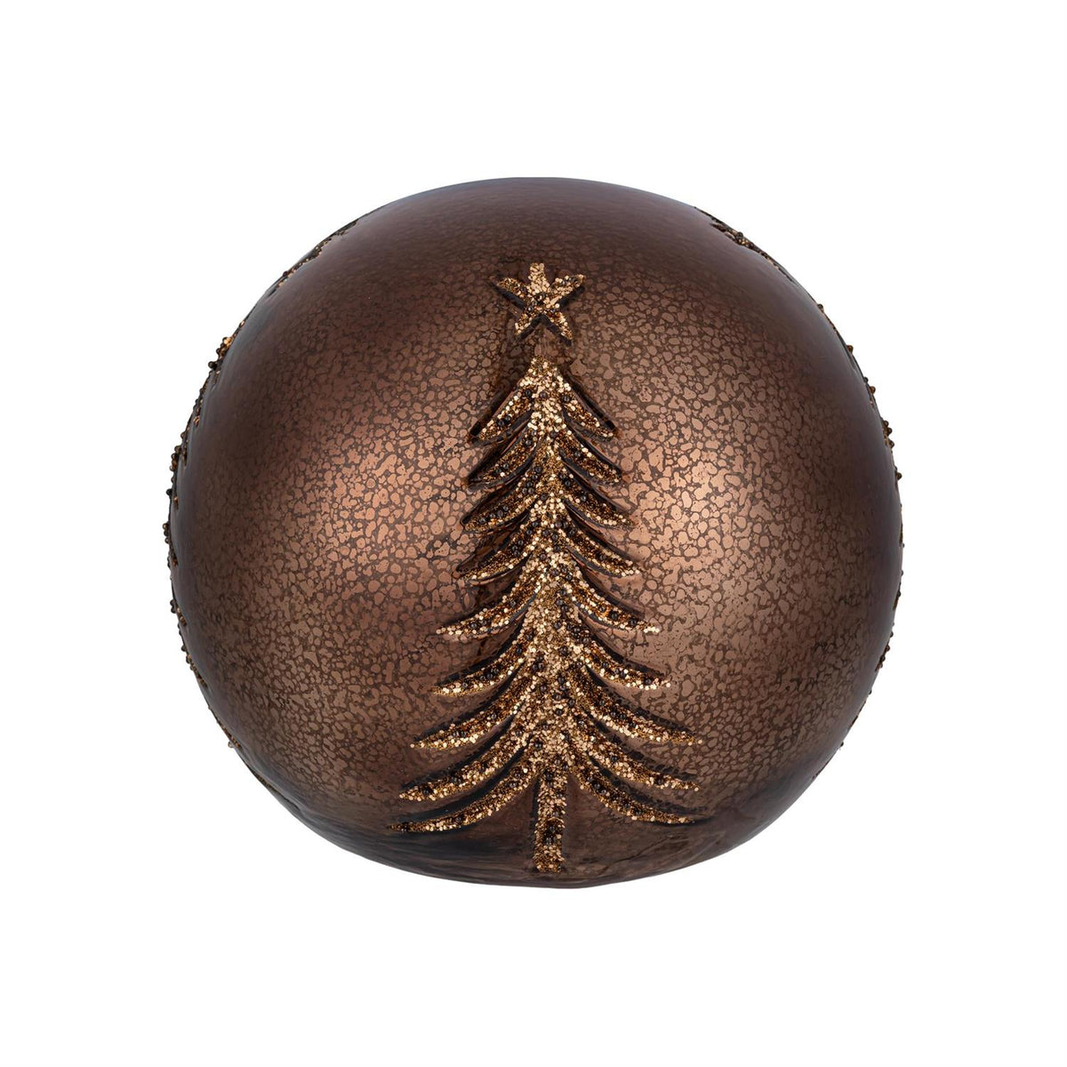 Winter Grove LED Glass Ball W/ Tree Table Decor