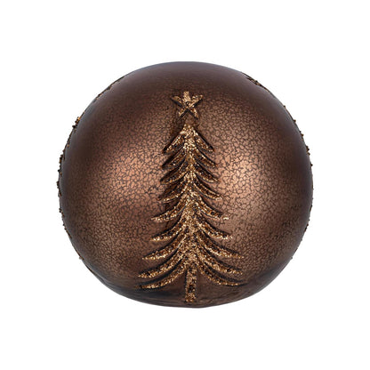 Winter Grove LED Glass Ball W/ Tree Table Decor