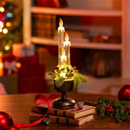 Holly Homestead LED Water Lantern Candle Table Decor