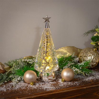 Pearl & Pine Rotating Tree Table Decor