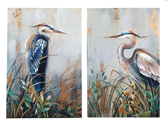 Heron Canvas Wall Art