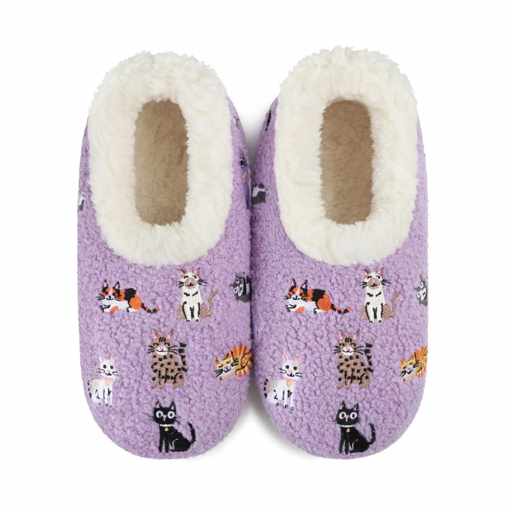 Snoozies Womens Embroidery Slippers
