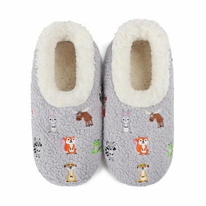 Snoozies Womens Embroidery Slippers