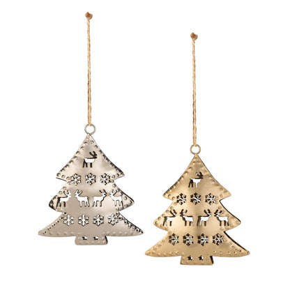 Winter Grove Metal Tree Ornament