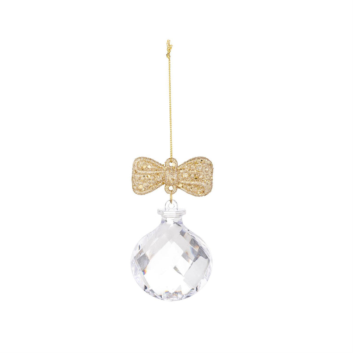 Pearl & Pine Acrylic Ornament W/ Bow