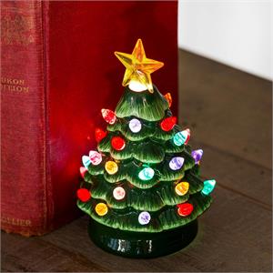 Heartfelt Cheer LED Ceramic Mini Tree