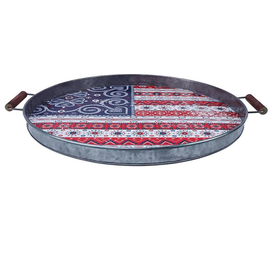 Americana BOHO Metal Tray