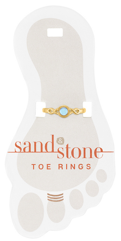 Sand & Stone Toe Rings