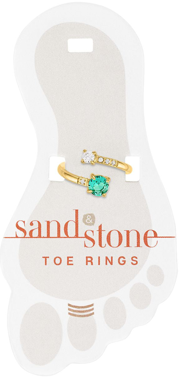 Sand & Stone Toe Rings